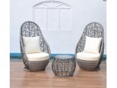 Комплект мебели KVIMOL КМ-0049 алюминий, искусственный ротанг серый, бежевый Фото 1