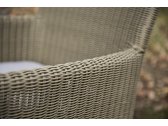 Кресло плетеное 4SIS Пестум алюминий, тик, искусственный ротанг, ткань светло-серый Фото 4