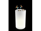 Стол пластиковый фуршетный светящийся LED Alto полиэтилен белый Фото 1