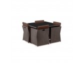 Комплект плетеной мебели Afina T300A/Y300A-W53 Brown 4Pcs искусственный ротанг, сталь коричневый Фото 2