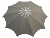 Зонт садовый с поворотной рамой Maffei Bea сталь, полиэстер серо-коричневый Фото 3