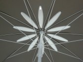 Зонт садовый с поворотной рамой Maffei Bea сталь, полиэстер серо-коричневый Фото 7