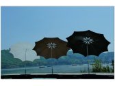 Зонт садовый с поворотной рамой Maffei Bea сталь, полиэстер серо-коричневый Фото 10