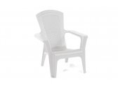 Кресло пластиковое BiRattan Panama полипропилен белый Фото 3