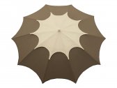 Зонт садовый с поворотной рамой Maffei Flos сталь, дралон серо-коричневый, белый Фото 10
