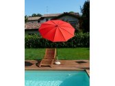 Зонт садовый с поворотной рамой Maffei Border сталь, дралон красный Фото 2