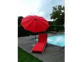 Зонт садовый с поворотной рамой Maffei Border сталь, дралон красный Фото 1