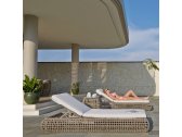 Шезлонг-лежак плетеный с матрасом Skyline Design Dynasty алюминий, искусственный ротанг, sunbrella серый, бежевый Фото 9