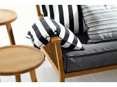 Кресло деревянное Gervasoni InOut 701 дуб, ткань коричневый Фото 4