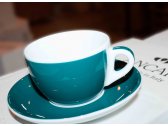 Кофейная пара для эспрессо Ancap Verona Millecolori фарфор морская волна, деколь чашка, ручка, блюдце Фото 6