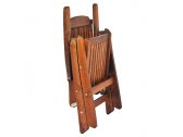 Кресло деревянное складное Diva Primo массив сосны коньяк Фото 2