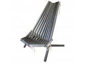 Кресло-шезлонг деревянное Azzura Calcutta сосна серый Фото 2