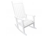 Кресло-качалка деревянное Azzura Svannah сосна белый Фото 2