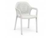 Кресло пластиковое плетеное LECHUZA пластик белый Фото 1