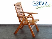 Кресло деревянное складное KWA Rosendal массив сосны капучино Фото 2
