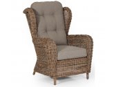 Кресло для отдыха плетеное BraFab Catherine искусственный ротанг коричневый Фото 1