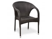 Кресло плетеное Afina Y290W-W2390 Brown искусственный ротанг, сталь коричневый Фото 1
