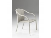 Кресло плетеное RosaDesign Barina алюминий, искусственный ротанг белый Фото 2