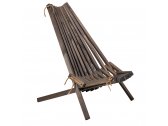 Кресло-шезлонг деревянное Azzura Calcutta сосна серый Фото 1