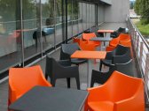 Кресло пластиковое Scab Design Coccolona технополимер оранжевый Фото 4