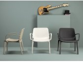 Кресло пластиковое Scab Design Ginevra Lounge стеклопластик лен Фото 4