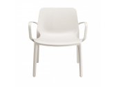 Кресло пластиковое Scab Design Ginevra Lounge стеклопластик лен Фото 3