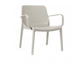 Кресло пластиковое Scab Design Ginevra lounge  стеклопластик тортора Фото 3