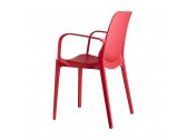 Кресло пластиковое Scab Design Ginevra стеклопластик красный Фото 3