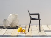 Кресло пластиковое Scab Design Piu стеклопластик антрацит Фото 3