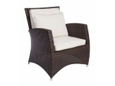 Кресло плетеное с подушками Garden Relax Clipper алюминий, искусственный ротанг коричневый Фото 1