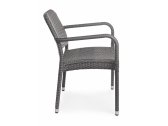 Кресло плетеное Garden Relax Stuart алюминий, искусственный ротанг серый Фото 5