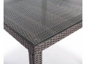 Стол плетеный со стеклом Garden Relax Lancaster алюминий, искусственный ротанг, закаленное стекло коричневый Фото 2