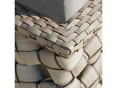 Банкетка плетеная с подушкой Skyline Design Heart алюминий, искусственный ротанг, sunbrella бежевый Фото 8