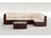 Комплект плетеной мебели Grattoni Giove алюминий, искусственный ротанг коричневый, бежевый Фото 2