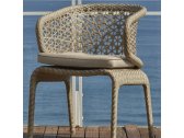 Кресло плетеное с подушкой Skyline Design Journey алюминий, искусственный ротанг, sunbrella бежевый Фото 10