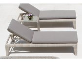 Шезлонг-лежак плетеный с матрасом Skyline Design Journey алюминий, искусственный ротанг, sunbrella бежевый Фото 12