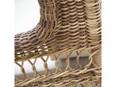 Кресло-качалка плетеное с подушками Skyline Design Ebony алюминий, искусственный ротанг, sunbrella бронзовый, бежевый Фото 10