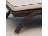 Шезлонг-лежак плетеный с матрасом Skyline Design Imperial алюминий, искусственный ротанг, sunbrella мокка, бежевый Фото 13