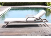 Шезлонг-лежак плетеный с матрасом Skyline Design Imperial алюминий, искусственный ротанг, sunbrella белый, бежевый Фото 9