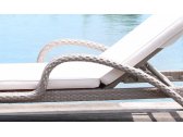 Шезлонг-лежак плетеный с матрасом Skyline Design Imperial алюминий, искусственный ротанг, sunbrella белый, бежевый Фото 10