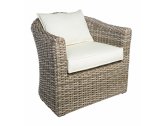 Кресло плетеное с подушками Garden Relax Brady алюминий, искусственный ротанг натуральный Фото 1