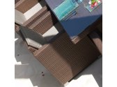 Обеденный комплект плетеной мебели Skyline Design Pacific алюминий, искусственный ротанг, sunbrella мокка, бежевый Фото 7