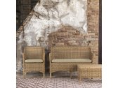 Стол плетеный журнальный Garden Relax Iblis алюминий, искусственный ротанг коричневый Фото 3