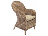 Кресло плетеное с подушкой Garden Relax Shiva алюминий, искусственный ротанг коричневый Фото 1