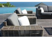 Кресло плетеное с подушками Skyline Design Castries алюминий, искусственный ротанг, sunbrella серый, бежевый Фото 8