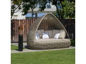 Лаунж-диван плетеный с подушками Skyline Design Shade алюминий, искусственный ротанг, sunbrella серый, бежевый Фото 9