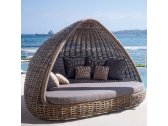 Лаунж-диван плетеный с подушками Skyline Design Shade алюминий, искусственный ротанг, sunbrella серый, бежевый Фото 10