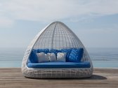 Лаунж-диван плетеный Skyline Design Shade алюминий, искусственный ротанг, sunbrella белый, бежевый Фото 9