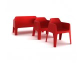 Кресло пластиковое PEDRALI Plus Air пластик красный Фото 5