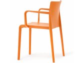 Кресло пластиковое PEDRALI Volt полипропилен оранжевый Фото 5